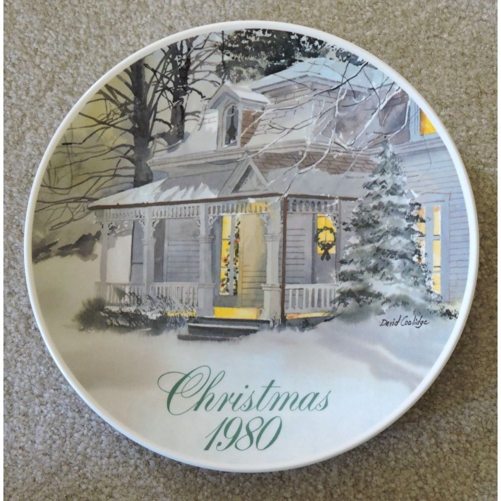 1980 Smucker's Christmas Collector Series Plate by David Coolidge